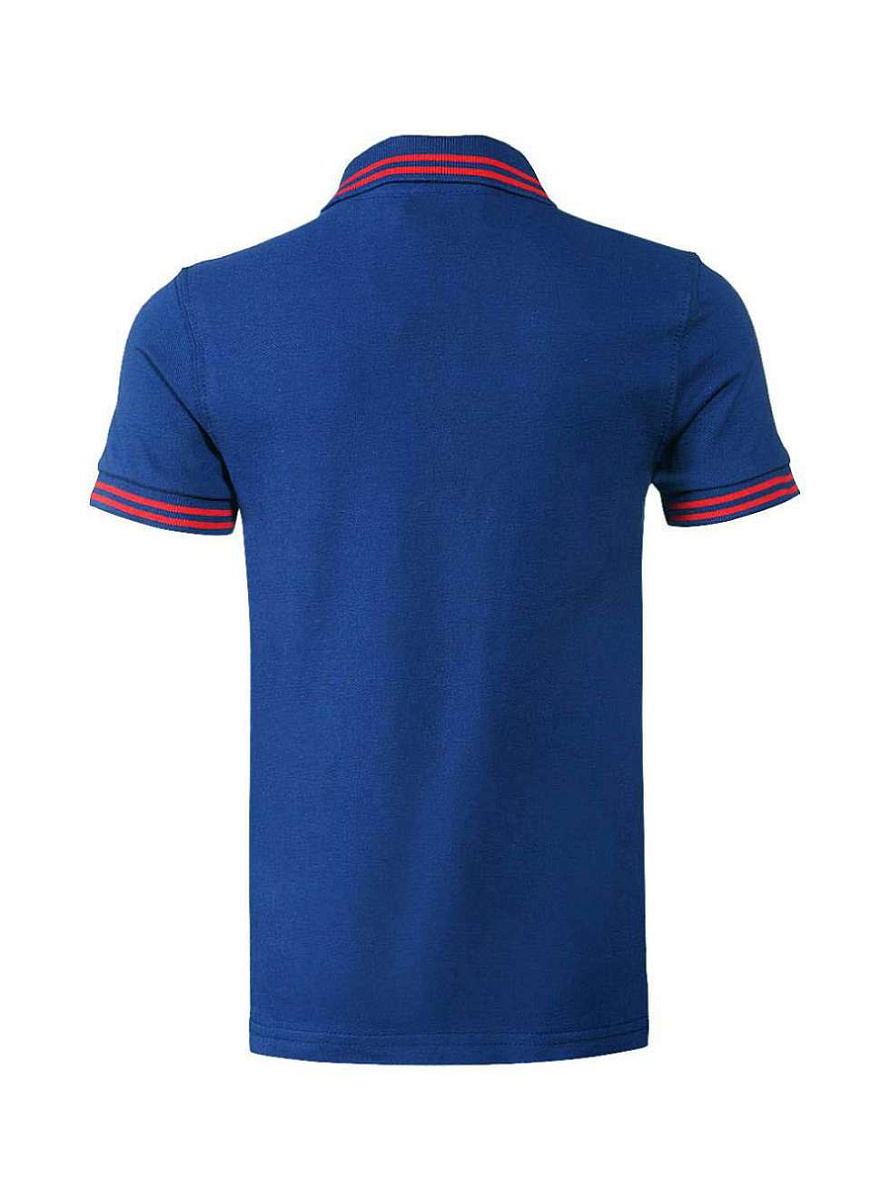 Футболка поло ЦСКА, мужская, цвет сине-красный