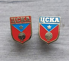 Значок ЦСКА щитки красно-синие в ассортименте