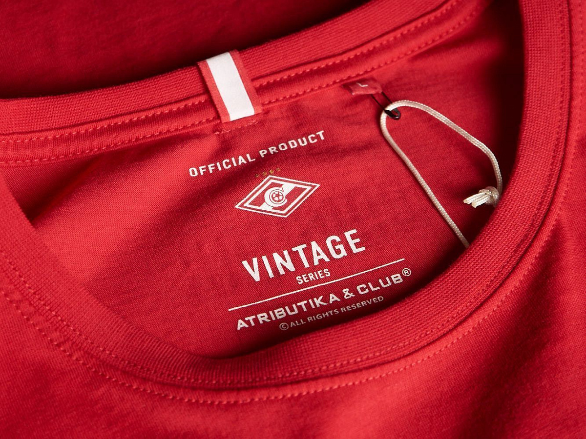 Футболка Спартак №10 110590 красно-белая винтаж