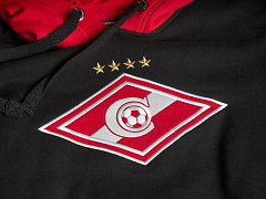 Толстовка Спартак 100780 красно-черная