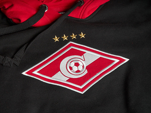 Толстовка Спартак 100780 красно-черная