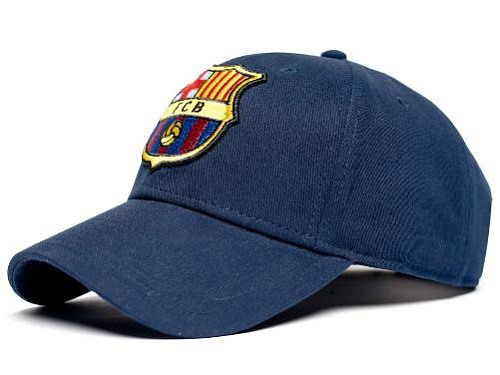 Бейсболка Барселона подростковая темно-синяя 107732