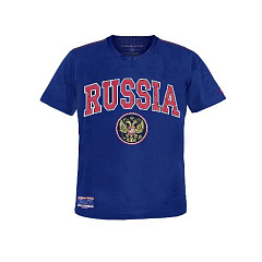 Футболка детская Россия 131900 синяя