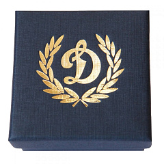 Значок Динамо "Д" серебро