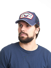 Бейсболка NHL Washington Capitals летняя винтажная синяя 31109