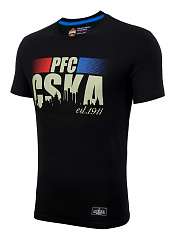 Детская футболка PFC CSKA est. 1911, цвет черный