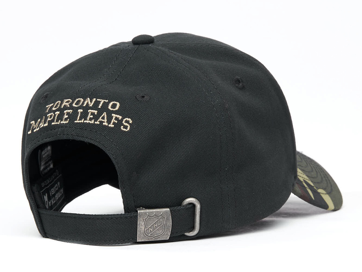 Бейсболка Toronto Maple Leafs черная-хаки 32262