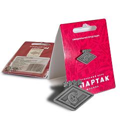 Значок Спартак 54067 эмблема монохром