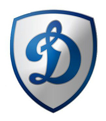 Значок Щит"Д" на бел. глазури 26 мм