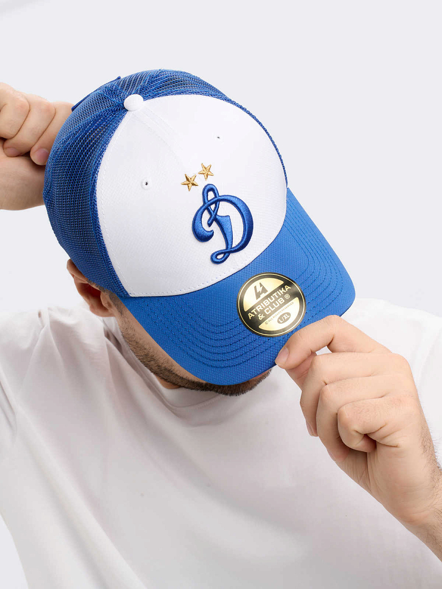 Бейсболка Динамо 60368 бело-синяя летняя