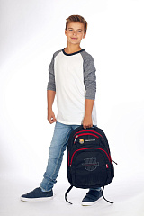 Рюкзак Барселона, черно-красный FC-239