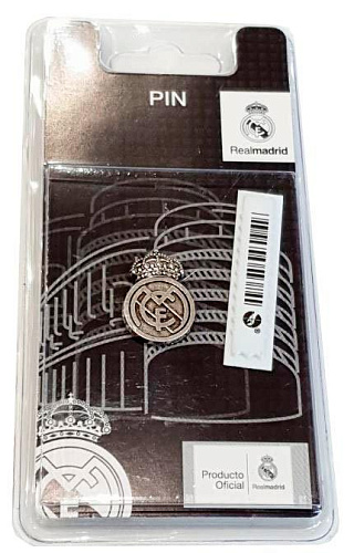Значок Реал Мадрид PIN ESCUDO PLATEADO цвет серебро