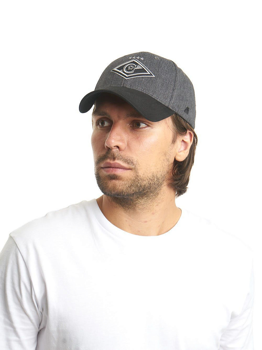 Бейсболка Спартак 120304 серо-черная