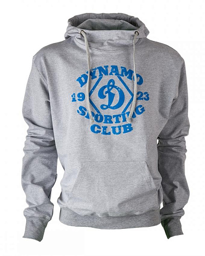 Толстовка Динамо "Dynamo-SportClub", серая с капюшоном