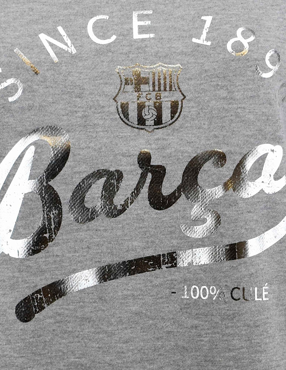 Женский свитшот Барселона SWEAT SHIRT WOMAN SILVER, цвет серый