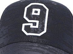 Бейсболка с номером 9, летняя с сеткой, 207167