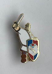 Значок ЦСКА богатырь белый