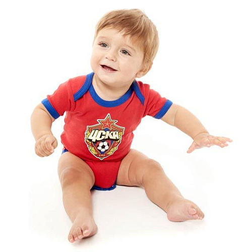 Боди с коротким рукавом ЦСКА 435430 (комплект из 2-х штук)