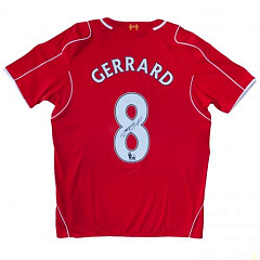 Футболка с автографом Стивена Джерарда Gerrard Signed Shirt