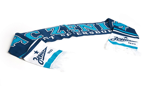 Шарф Зенит сине-бело-голубой 040045