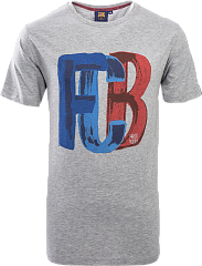 Детская футболка Барселона FCB, серая, 5001CASGP