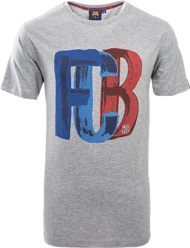 Детская футболка Барселона FCB, серая, 5001CASGP