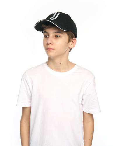 Бейсболка Ювентус подростковая 37340 черная