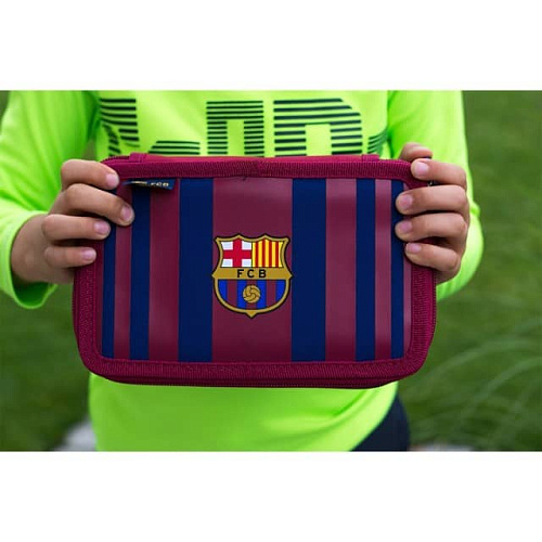 Пенал Барселона, красно-синий, два отделения FC-188