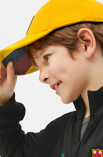 Детская бейсболка Барселона YELLOW AWAY, желтая