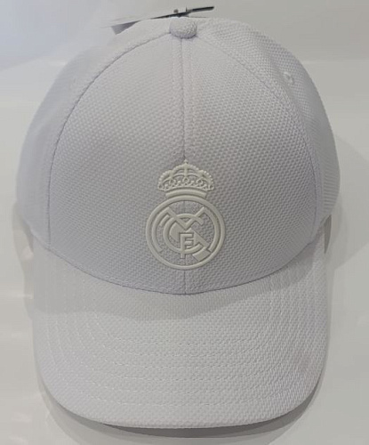 Бейсболка Реал Мадрид WHITE  LOGO ADULTO