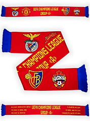 Шарф вязаный ЛЧ 2017/2018 Группа А, цвет красный