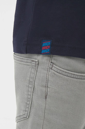 Детская футболка поло Барселона BOYS POLO TEE, темно-синяя