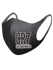 Маска для лица многоразовая CR7 черная