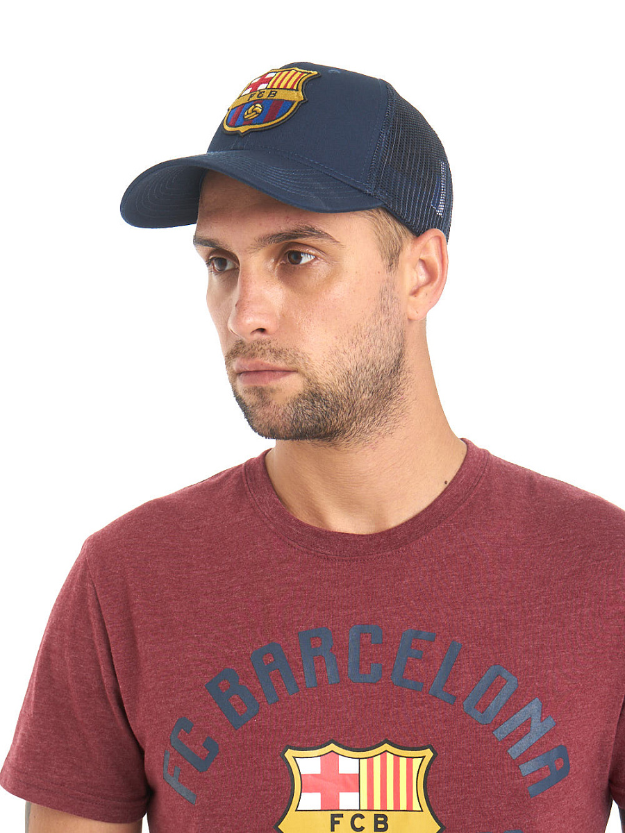 Бейсболка Барселона 107756 летняя темно-синяя