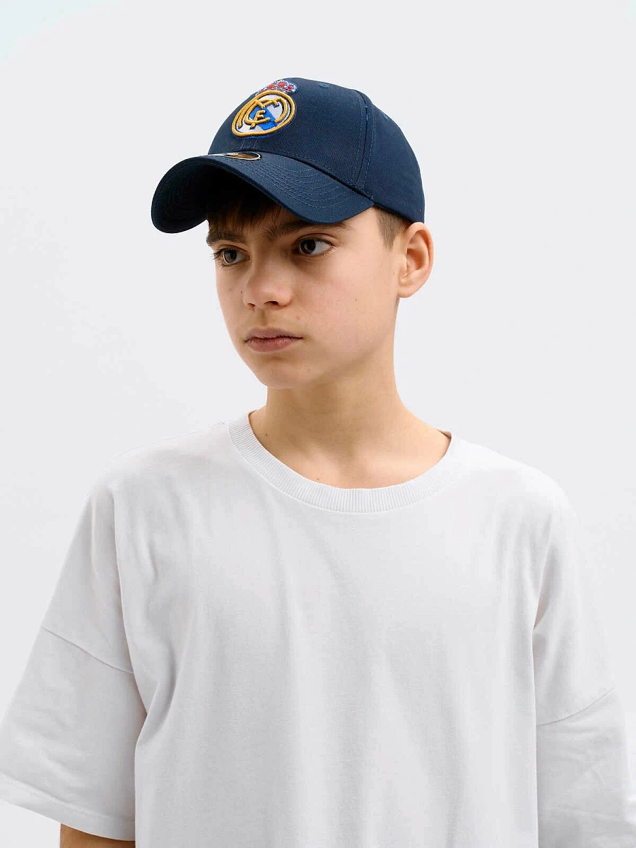 Бейсболка детская Реал Мадрид темно-синяя 21164