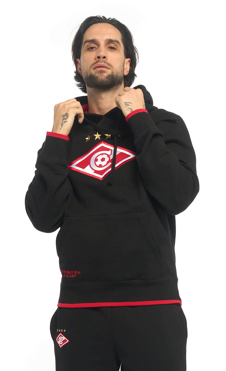 Толстовка Спартак черная 110900