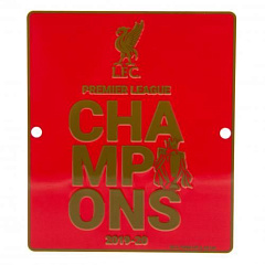 Табличка Ливерпуль Premier League Champions Window Sign