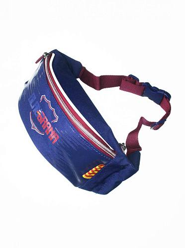 Сумка на пояс подростковая Барселона, красно-синяя FC-231