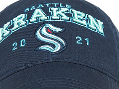 Бейсболка NHL Seattle Kraken сине-голубая 31383