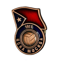 Значок ЦСКА Ретро с флагом