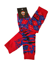 Носки детские, набор 3 пары, цвет красно-синий