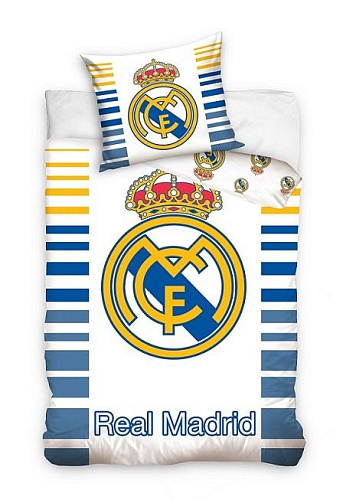 Постельное белье Реал Мадрид двустороннее 1,5 спальное Single Duvet Set LO