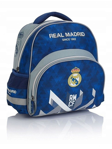 Детский рюкзак Реал Мадрид, сине-серый RM-173