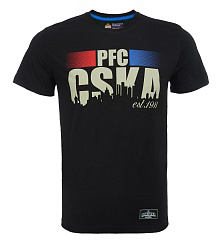 Футболка PFC CSKA est.1911, цвет черный