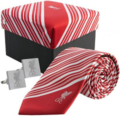 Галстук и запонки Ливерпуль Tie & Cufflink Set RD