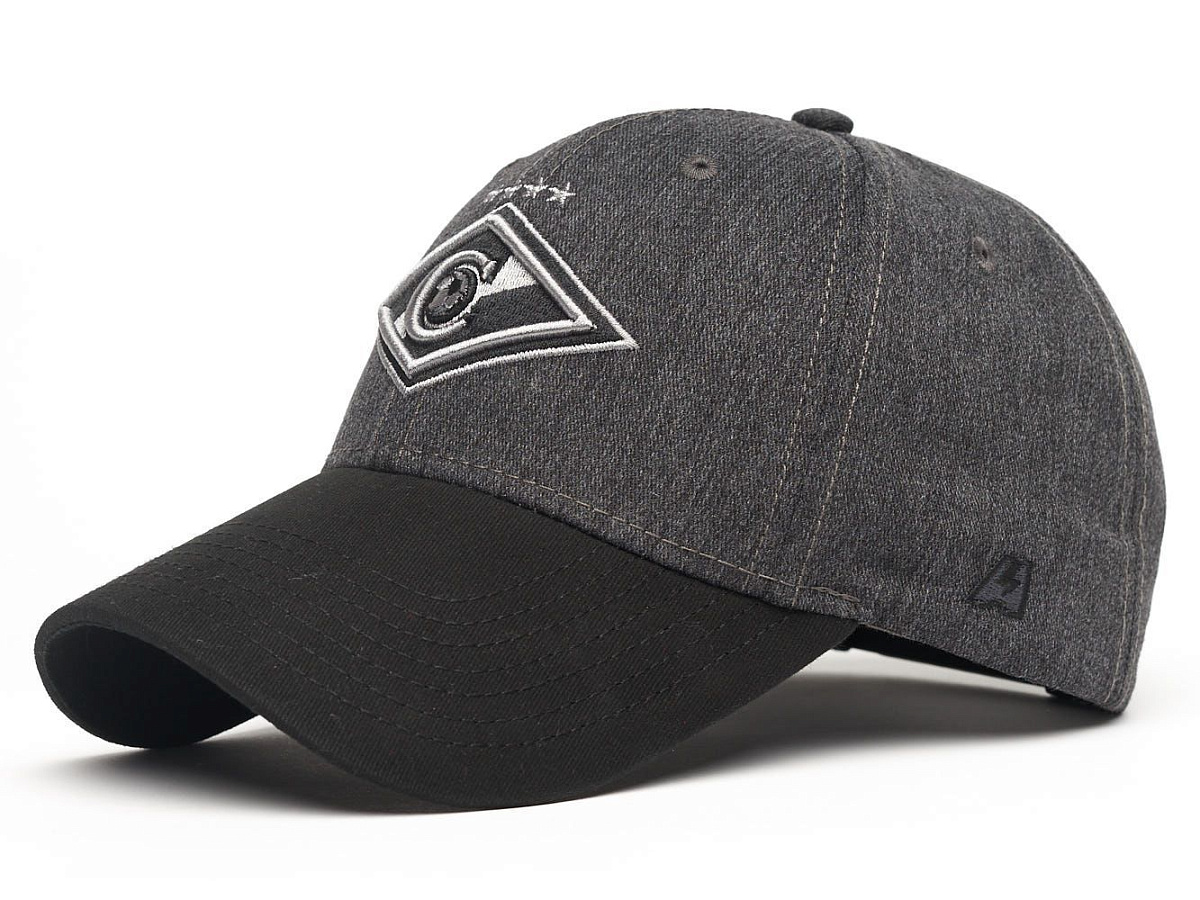 Бейсболка Спартак 120304 серо-черная