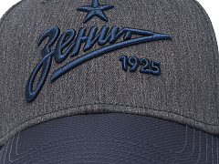 Бейсболка Зенит голубой/темно-синий 106005