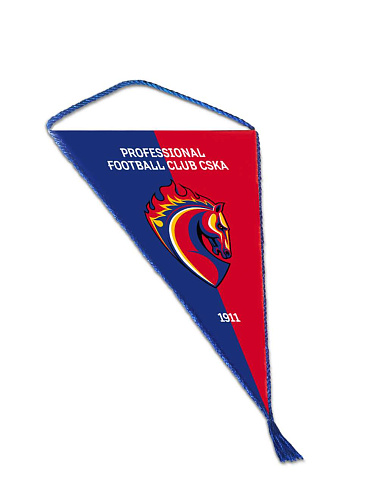 Вымпел ПФК ЦСКА треугольный 15 х 22