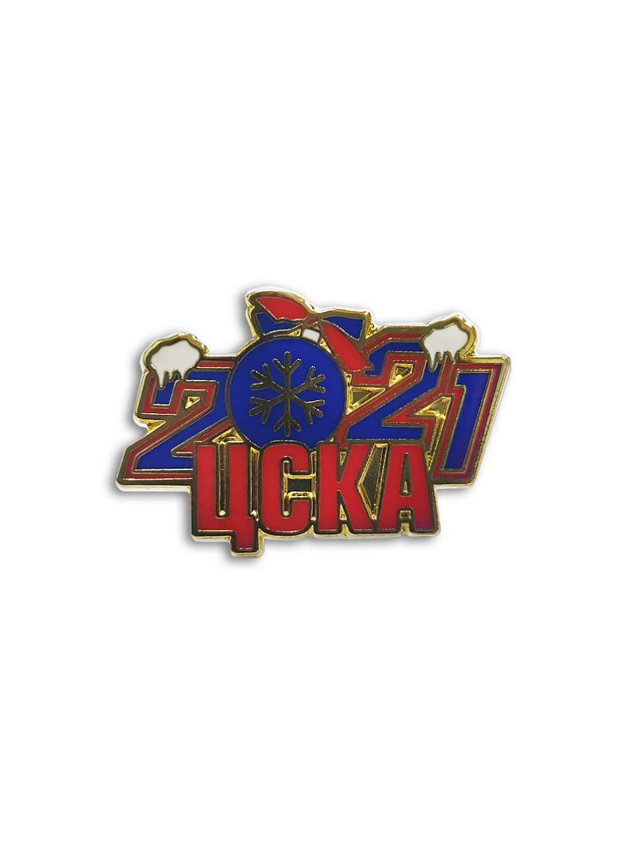 Значок ЦСКА 2021 (золото)