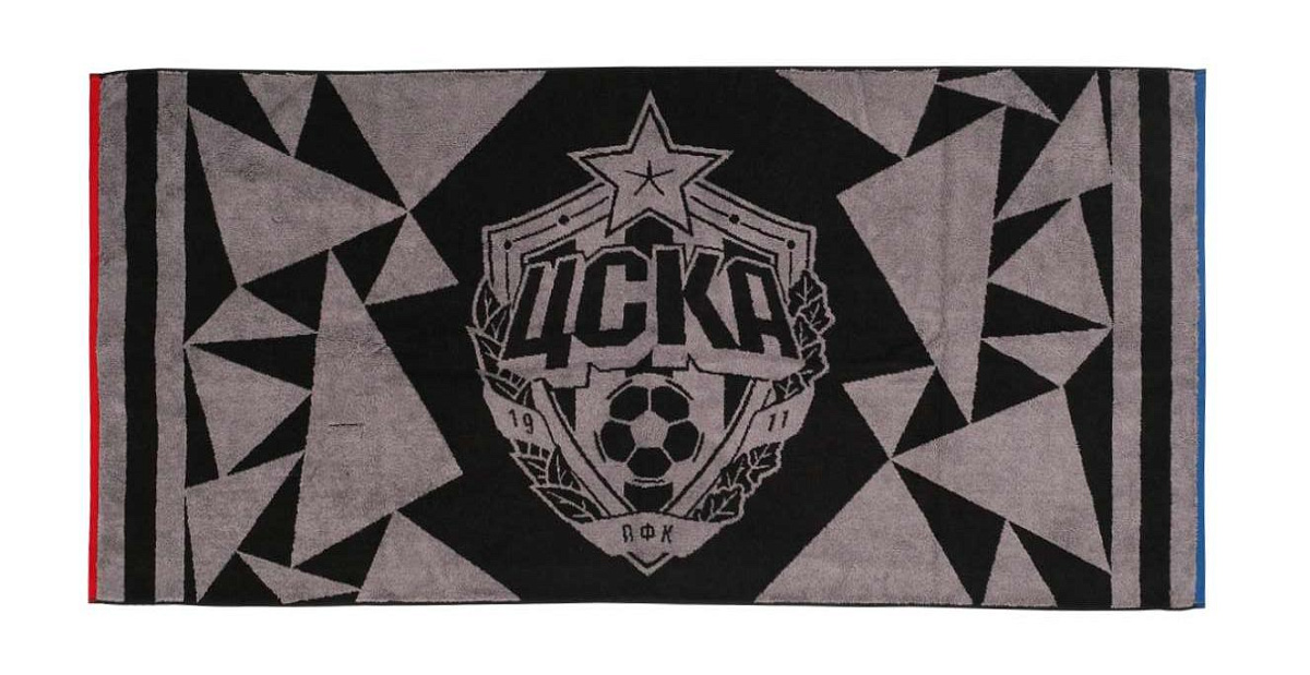 Полотенце ЦСКА "Геометрия" 70х140 см					